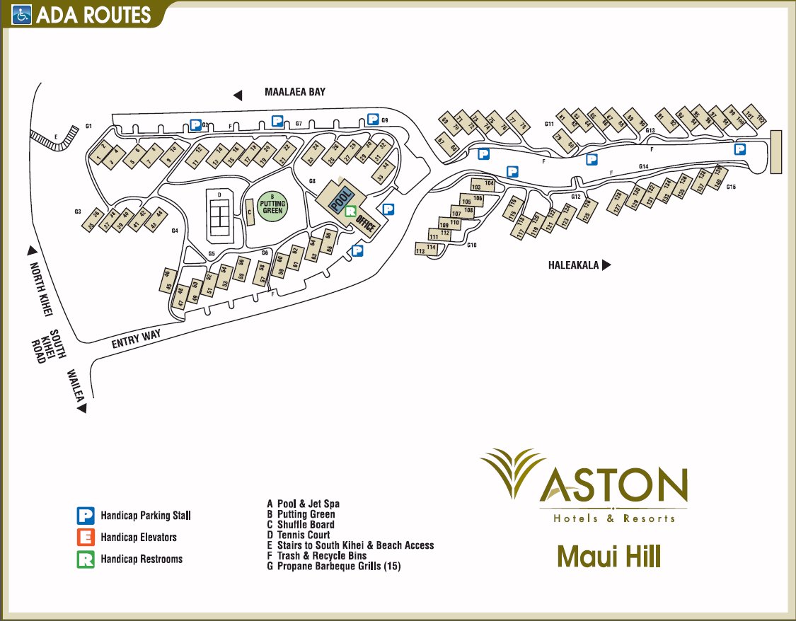 Map Layout Aston Maui Hill
