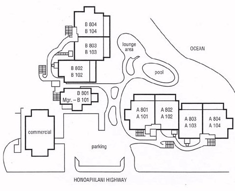 Map Layout Hololani Resort