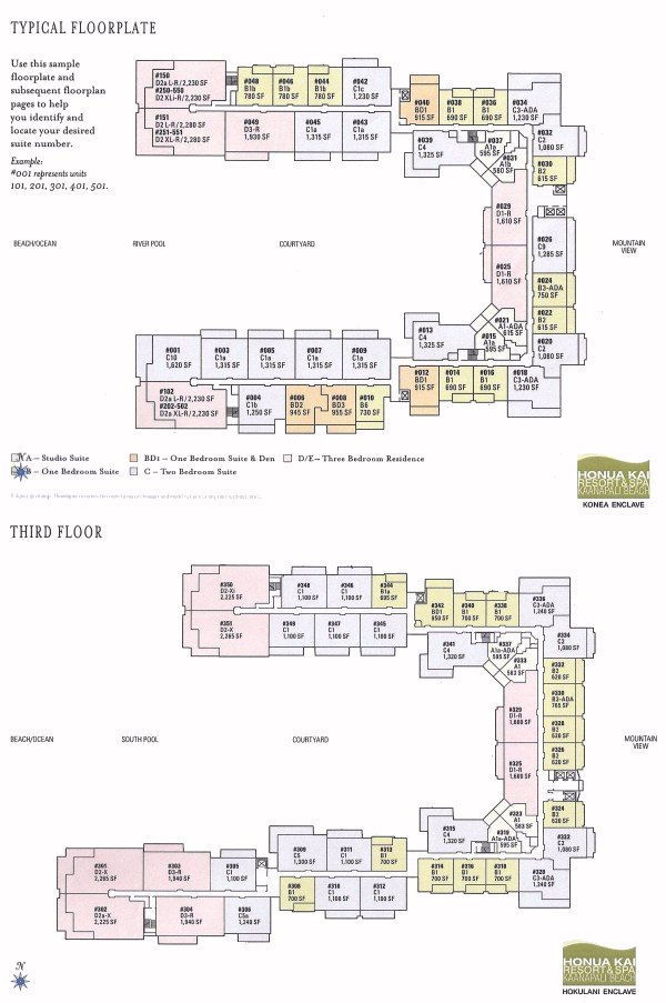 Map Layout Honua Kai Resort & Spa