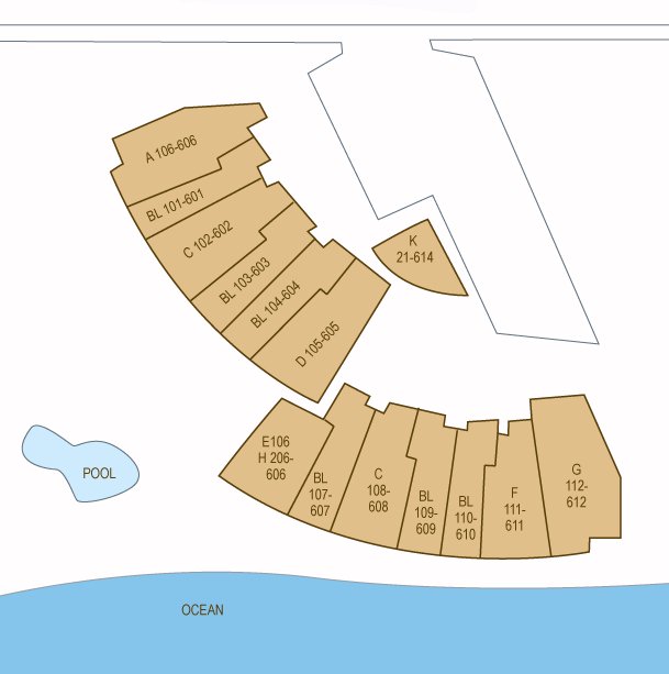 Map Layout Island Sands Resort Maalaea