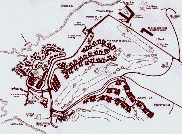 Map Layout The Kapalua Villas