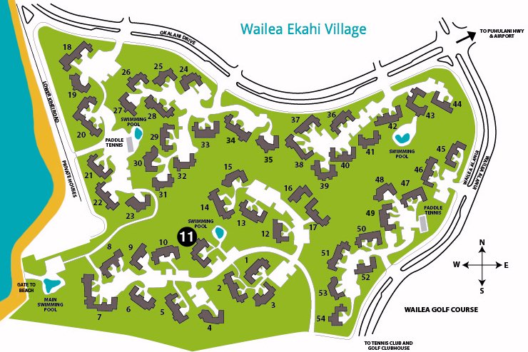 Map Layout Wailea Ekahi Village