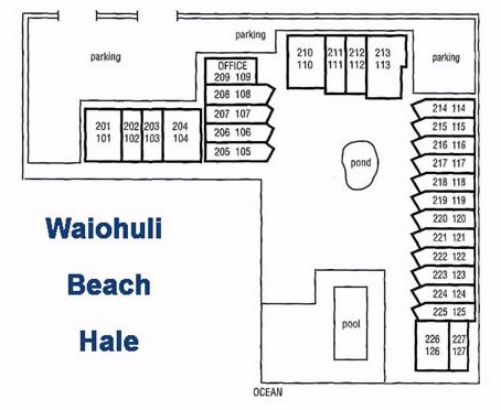 Map Layout Waiohuli Beach Hale