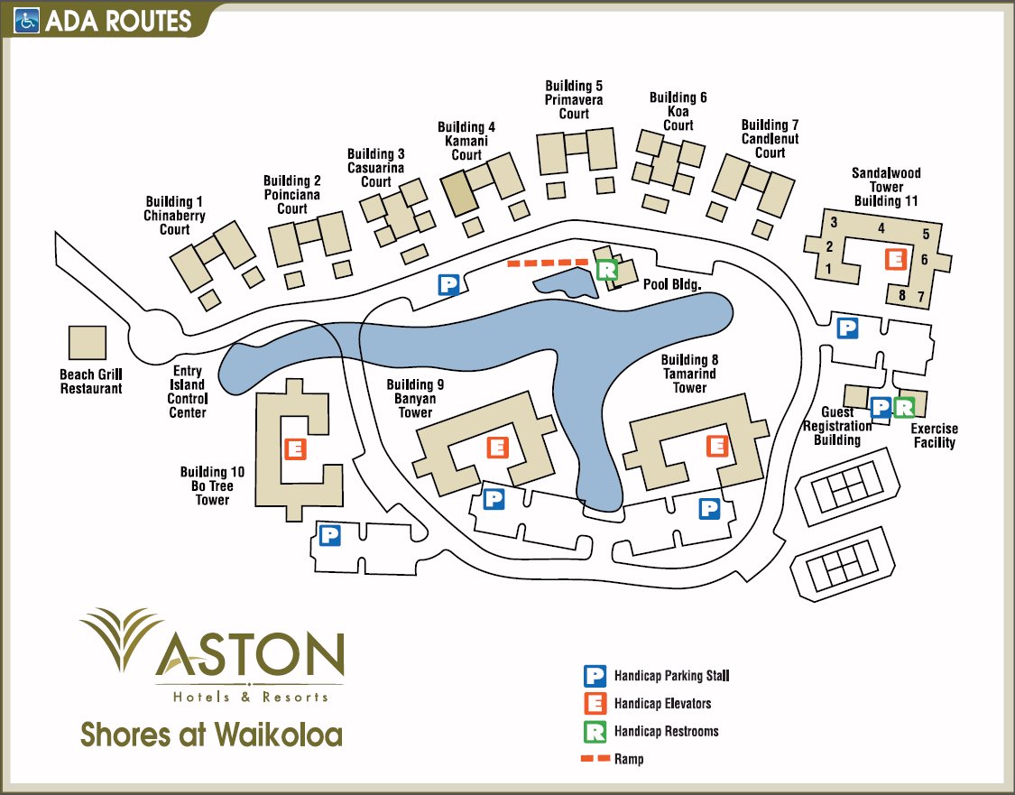 Map Layout Aston Shores at Waikoloa