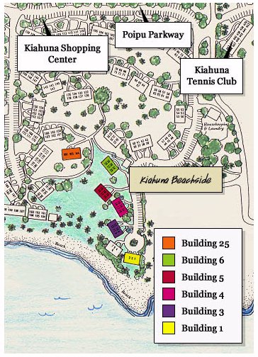 Map Layout Kiahuna Beachside