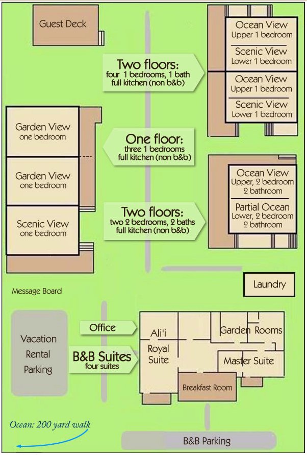 Map Layout Poipu Plantation Resort