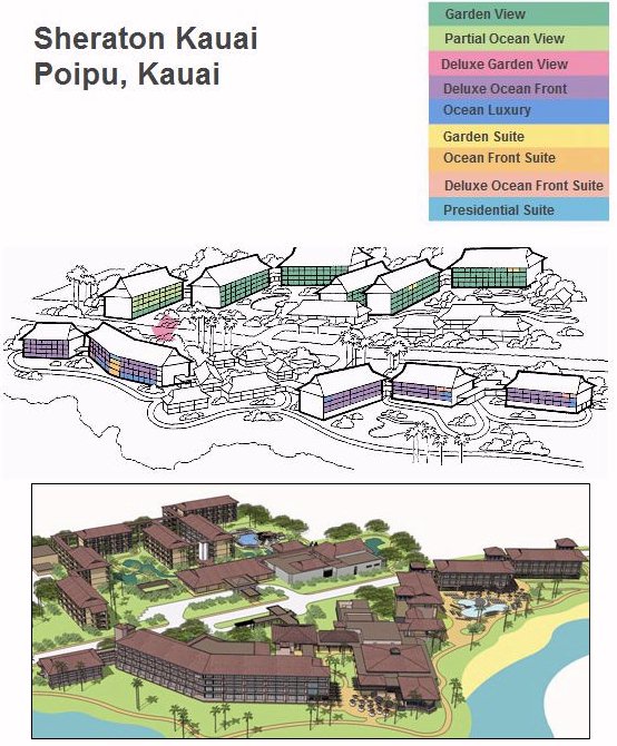 Map Layout Sheraton Kauai Resort